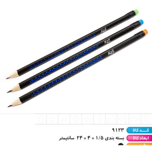مداد مشکی سه گوش مثلثی X3