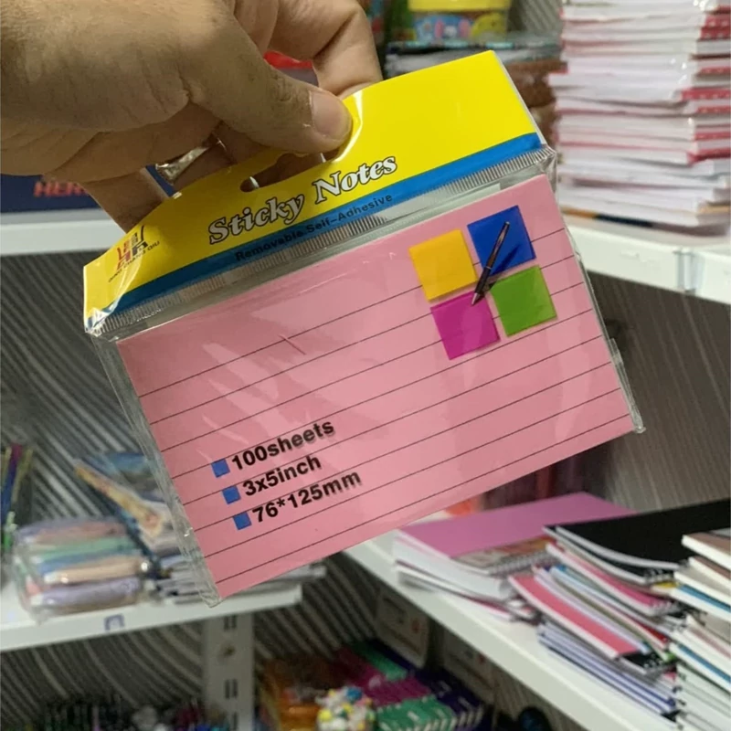 نوت چسبی خط دار رنگی (4 رنگ) 100 تایی