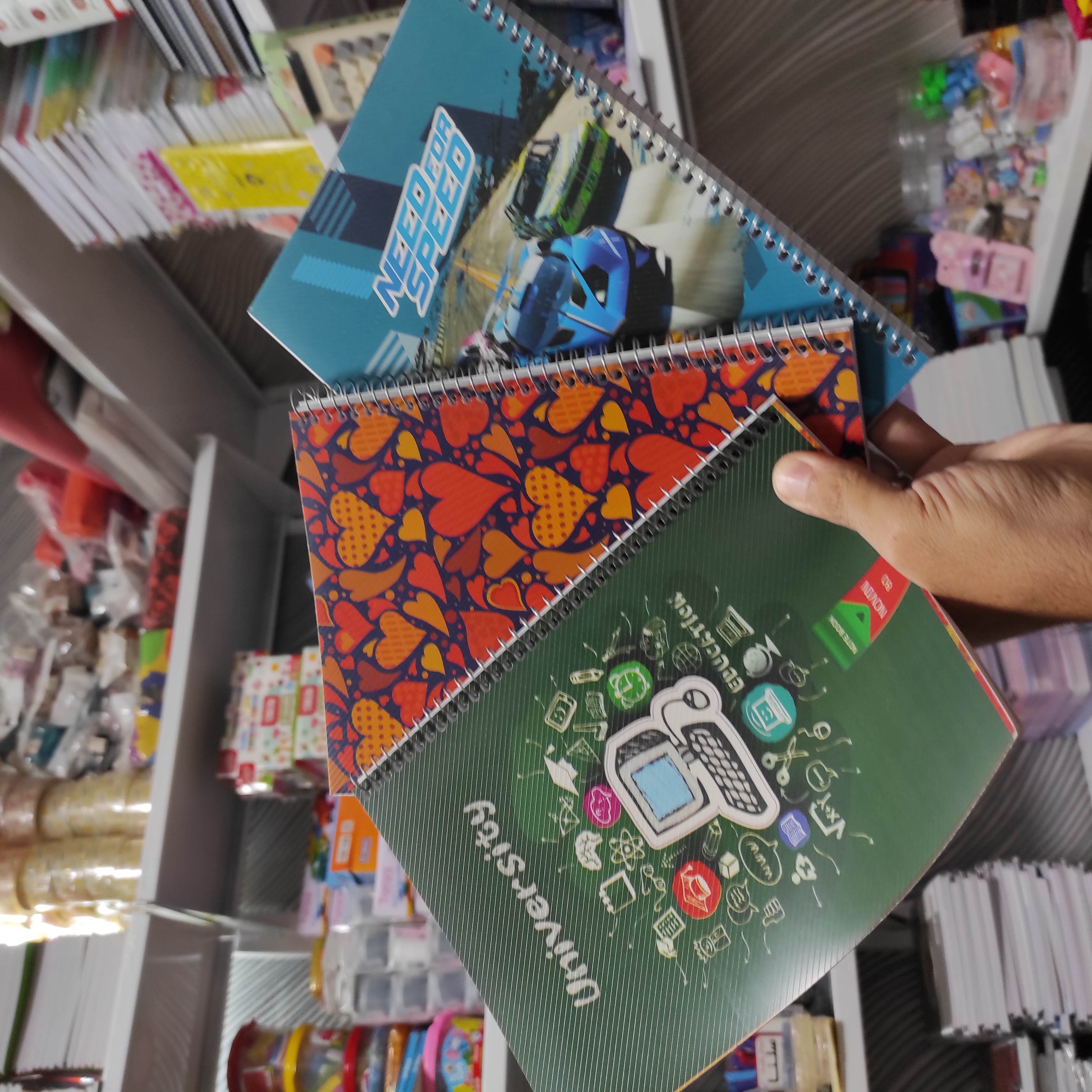دفتر 80 برگ فنری طلقی PP کلاسیک نوین