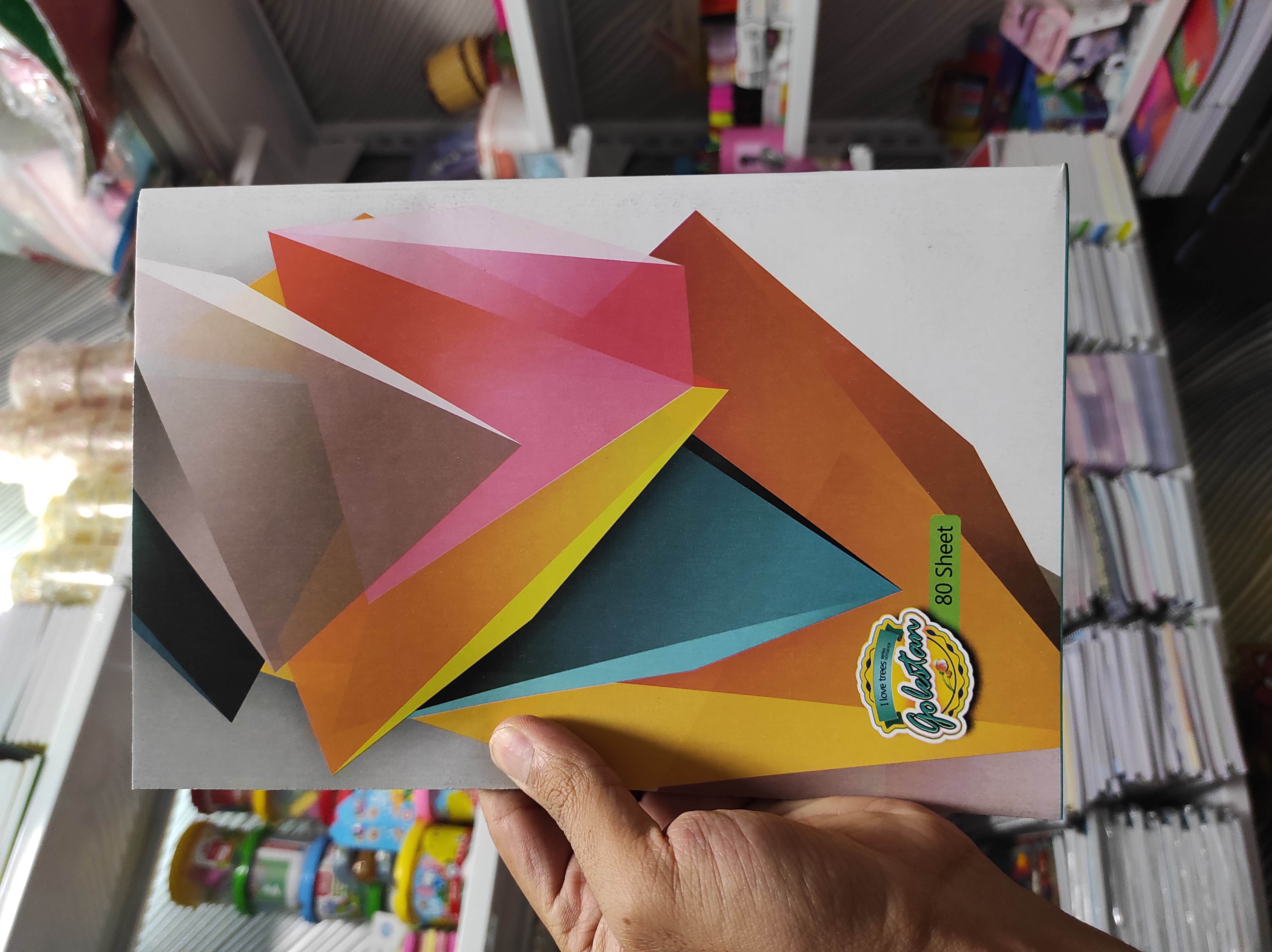 دفتر تعاونی 80 برگ منگنه ای برند گلستان مدل MT-995