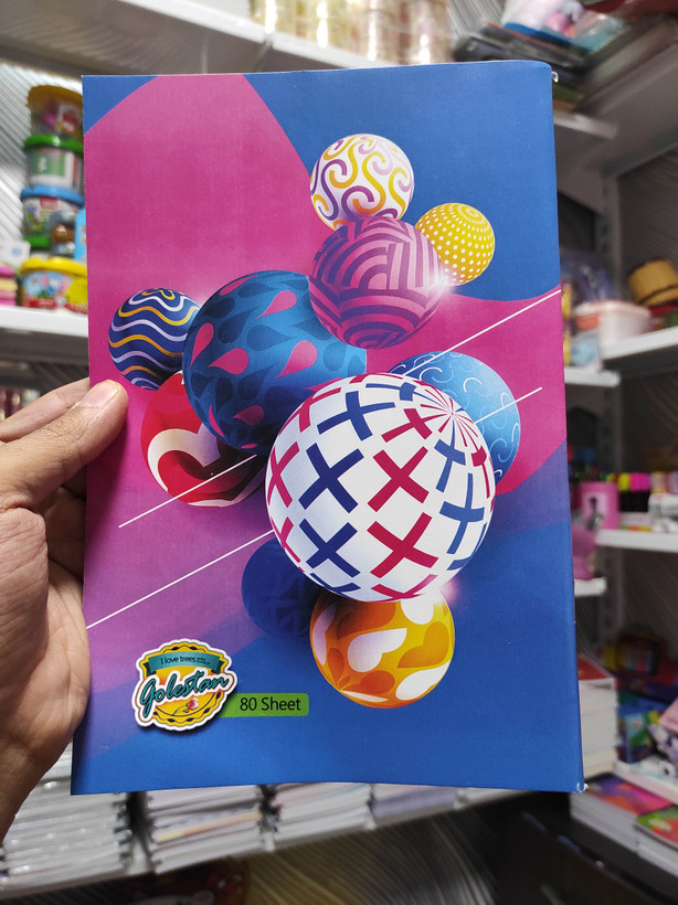 دفتر تعاونی 80 برگ منگنه ای برند گلستان مدل MT-992