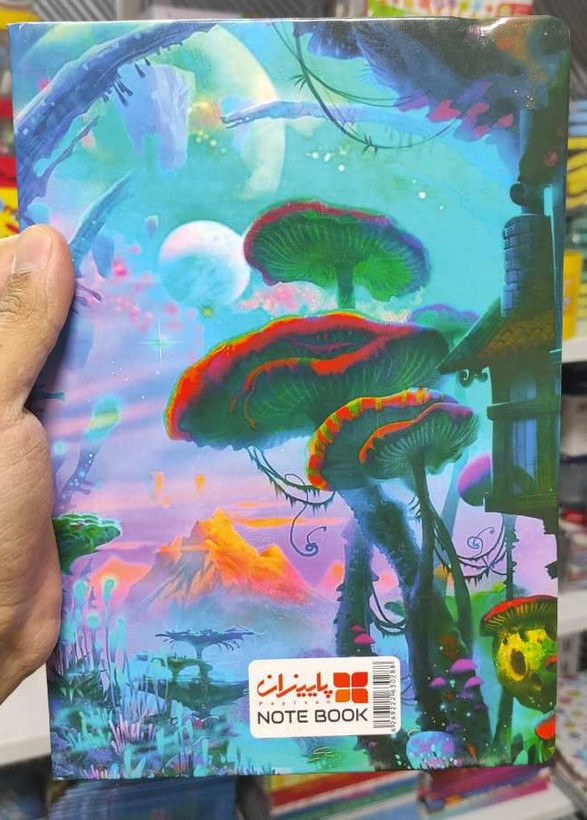 دفتر 100 برگ جلد سخت قطع وزیری طرح کلاسیک برند پاییزان
