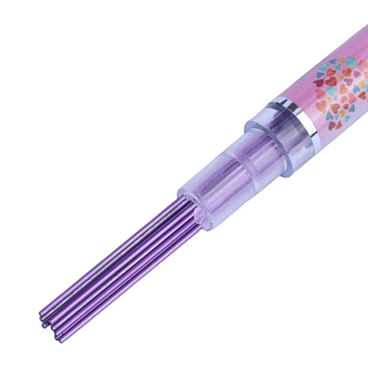 نوک مداد نوکی (مغز اتود) 0.7 درجه نرمی 2B مشکی بلند برند Hongqishi کد GM-303