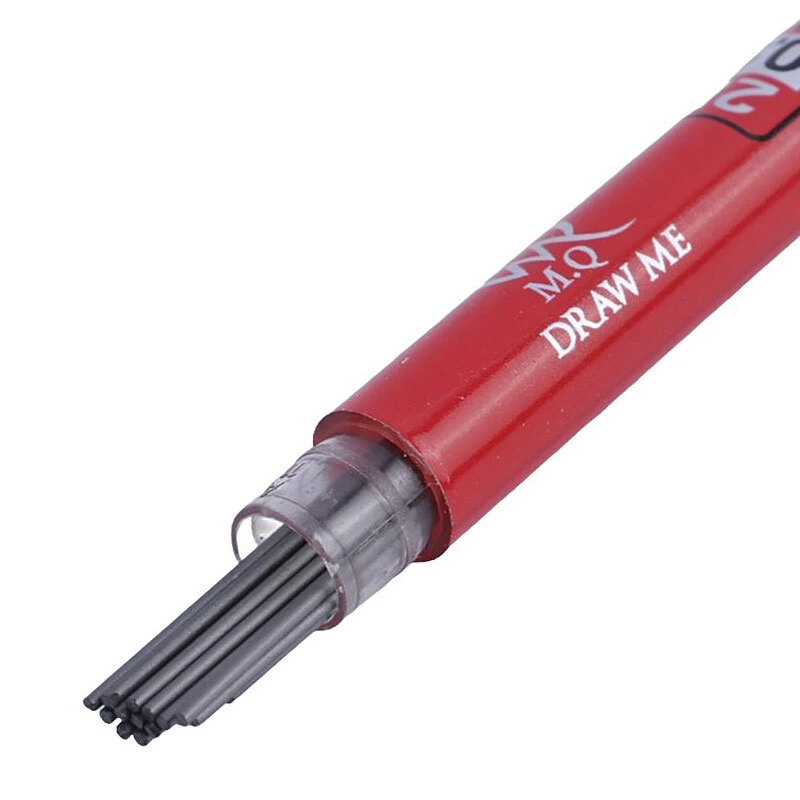 نوک مداد نوکی (مغز اتود) 0.9 درجه نرمی 2B مشکی بلند برند ام کیو کد M.Q-222