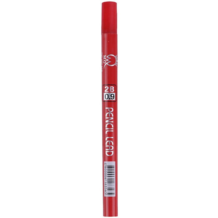 نوک مداد نوکی (مغز اتود) 0.9 درجه نرمی 2B مشکی بلند برند ام کیو کد M.Q-222