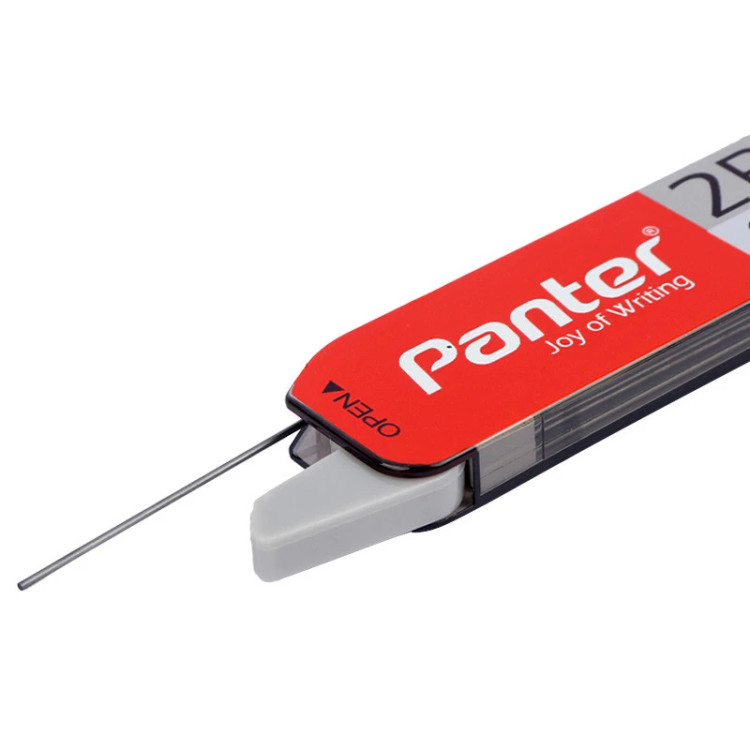 نوک مداد نوکی کیفیت ممتاز (مغز اتود) 0.7 درجه نرمی 2B مشکی برند پنتر کد PL107