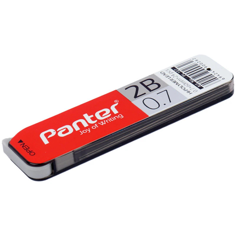 نوک مداد نوکی کیفیت ممتاز (مغز اتود) 0.7 درجه نرمی 2B مشکی برند پنتر کد PL107