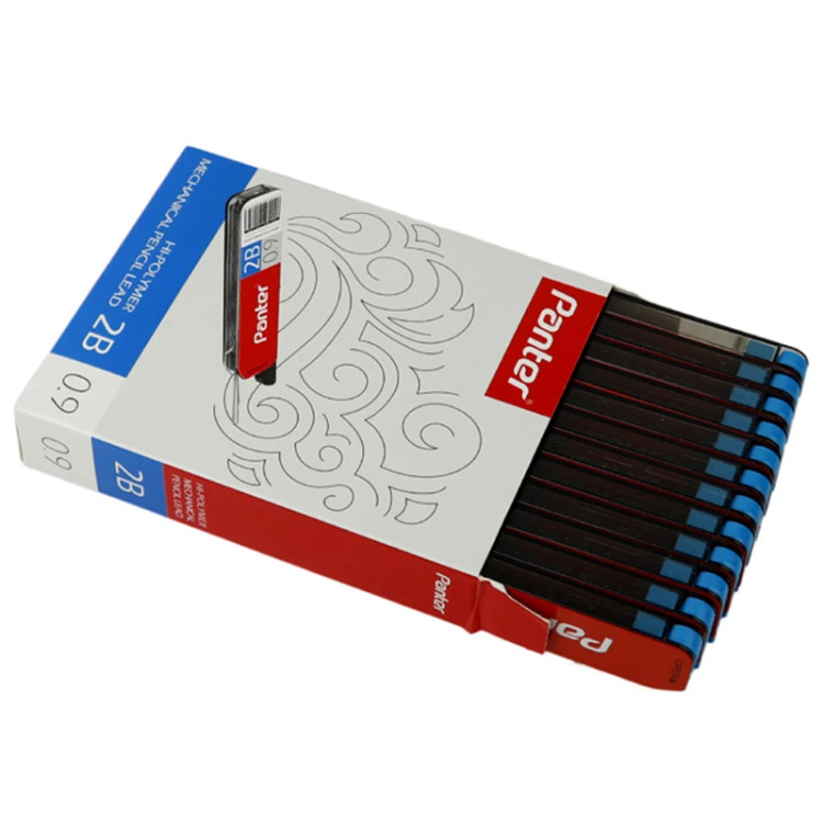 نوک مداد نوکی کیفیت ممتاز بلند (مغز اتود) 0.9 درجه نرمی 2B مشکی برند پنتر کد PL209