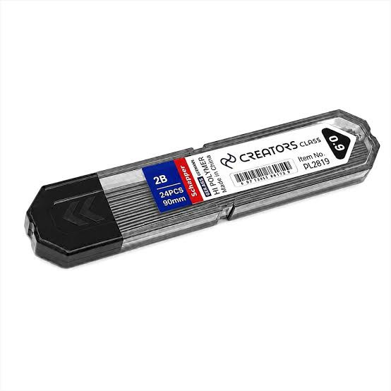 نوک مداد نوکی (مغز اتود) 0.9 درجه نرمی 2B مشکی برند سی کلاس کد PL2819
