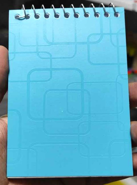 دفترچه یادداشت 50 برگ موج طرح رنگی بالا بازشو سایز 1/16