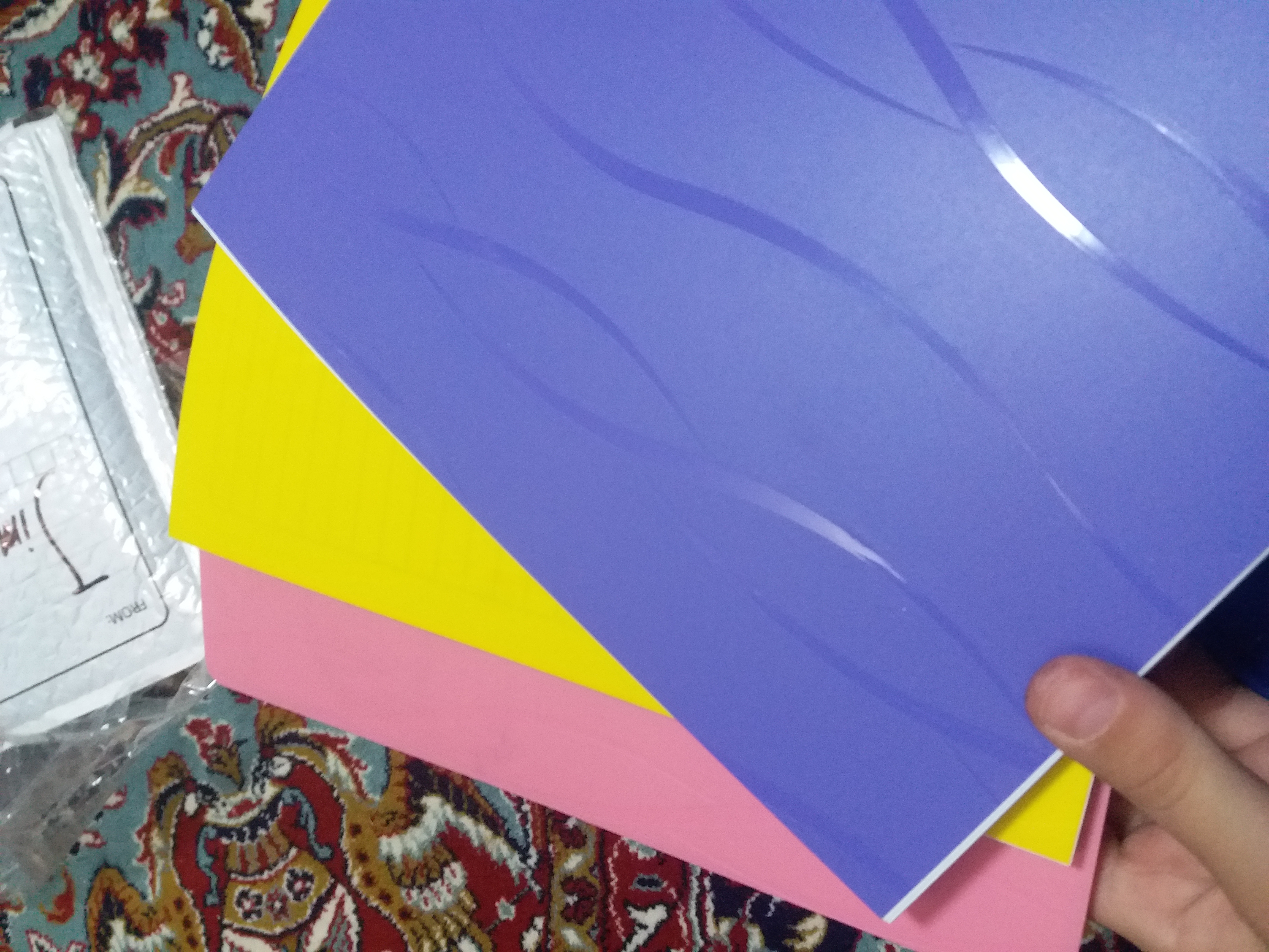 دفتر 8۰برگ خط آبی رنگی(فنری)